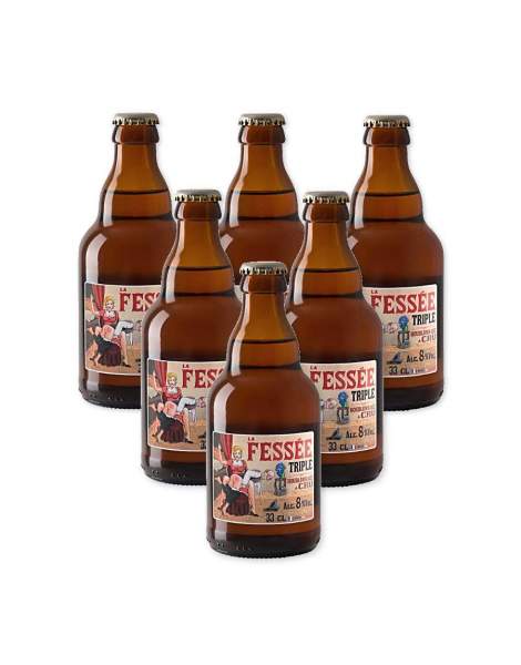 La fessée bière triple blonde 7.2° 33cl par 6
