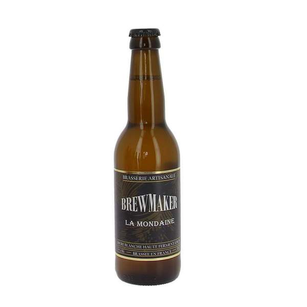Bière blanche la mondaine Brewmaker 5% 33cl