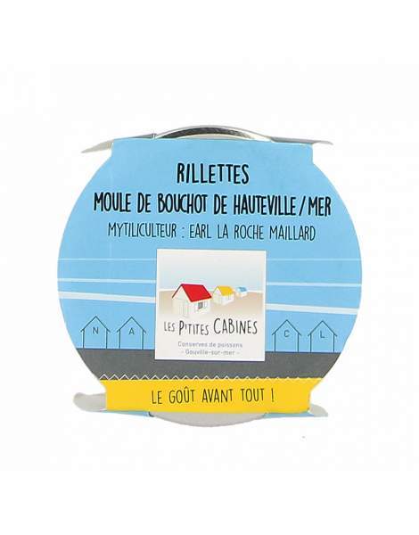 Rillettes de moules de bouchot de Hauteville/mer - Les p'tites cabines 90g