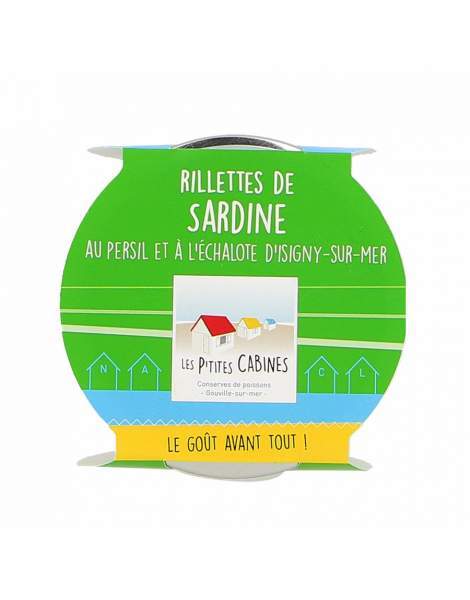 Rillettes de sardine au persil et à l'échalote - Les p'tites cabines 90g