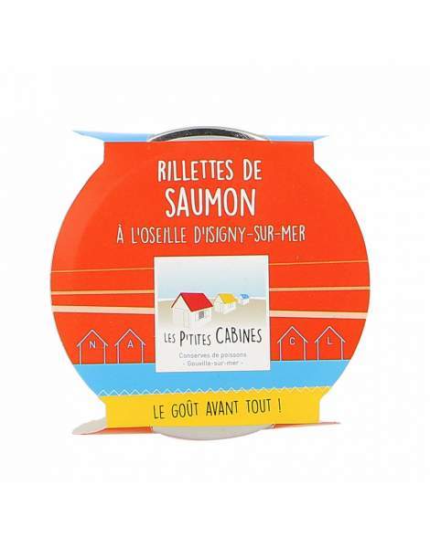 Rillettes de saumon à l'oseille - Les p'tites cabines 90g