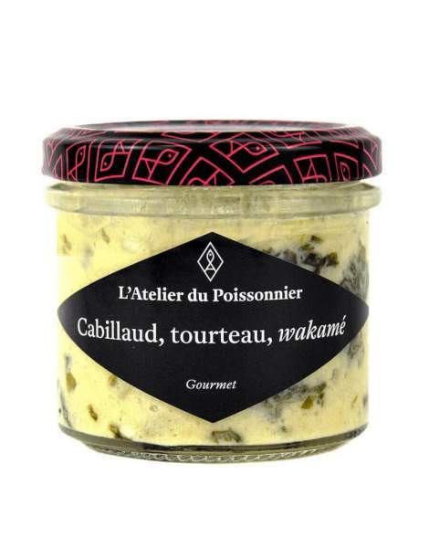 Rillettes de cabillaud, tourteau, wakamé Atelier du Poissonnier 90g
