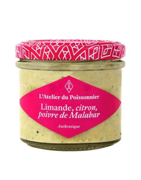 Rillettes de limande, citron, poivre de malabar Atelier du Poissonnier 90g