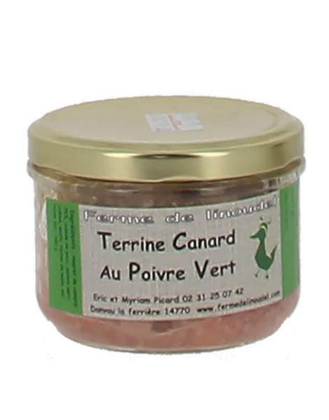 Terrine de canard au poivre vert 180 gr Linoudel
