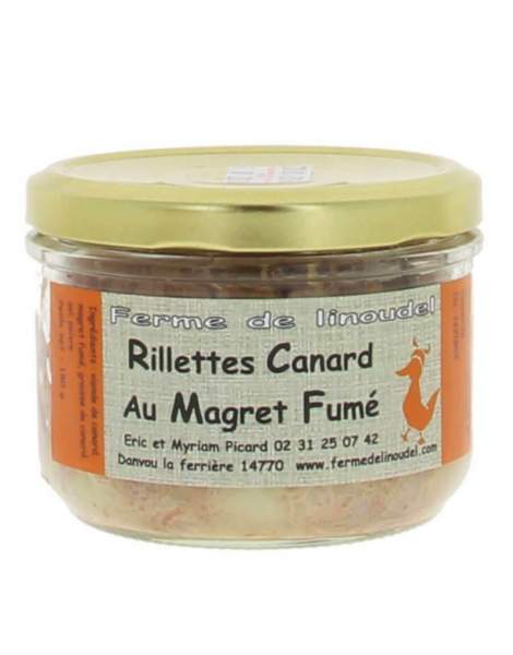 Rillettes canard au magret fumé 180g Linoudel