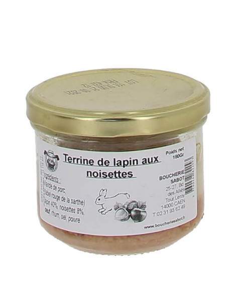 Terrine de lapin aux noisettes Sabot 180g
