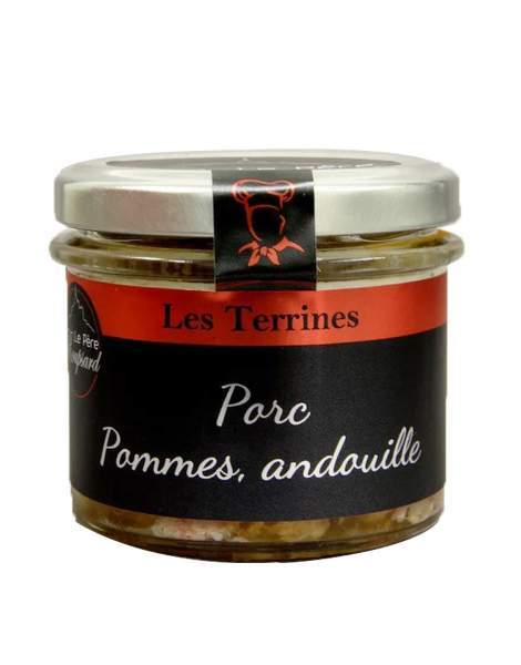 Terrine de porc, pomme, andouille Roupsard 180g