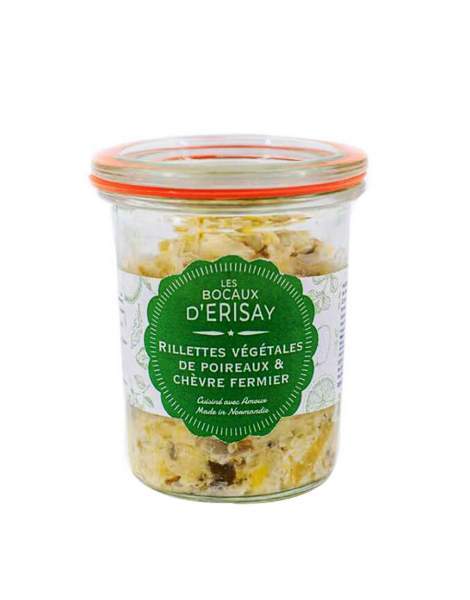 Rillettes végétales de poireaux et chèvre fermier Erisay 100g