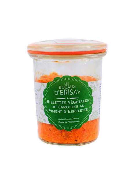 Rillettes végétales de carottes au piment d'Espelette Erisay 100g