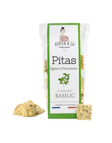 Pitas au Basilic Adrien & Cie 80g