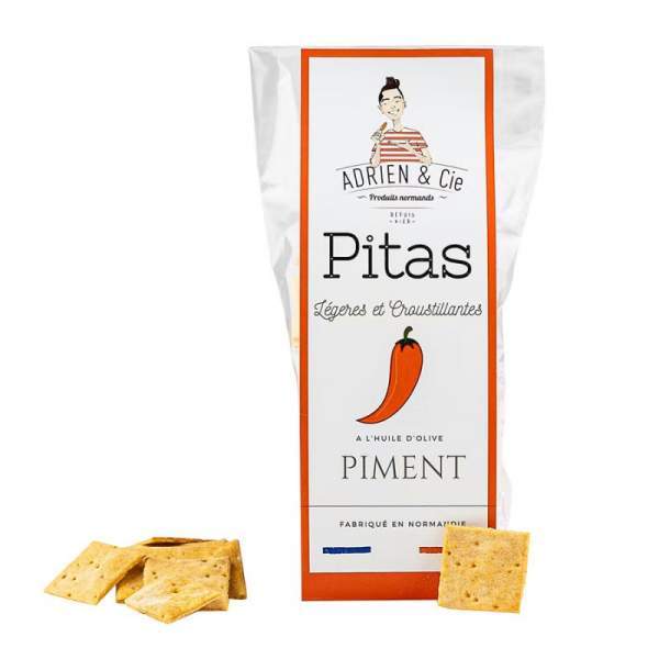 Pitas au piment d'Espelette Adrien & Cie 80g