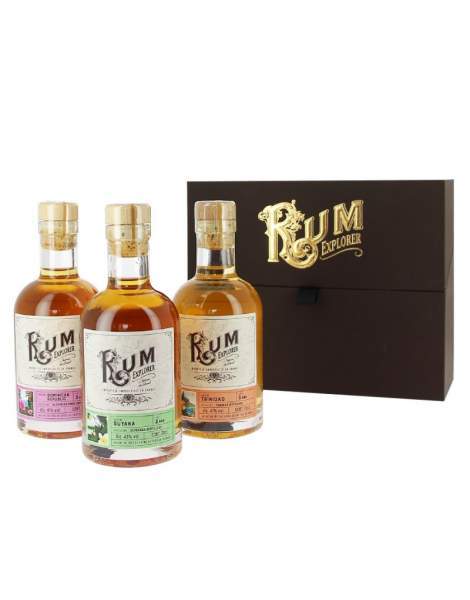 Coffret rhums "Voyage autour des saveurs" 3 x 20cl Château du Breuil