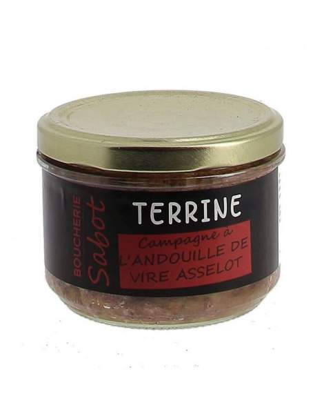 Terrine de campagne à l'andouille de Vire "Asselot" Sabot 180g