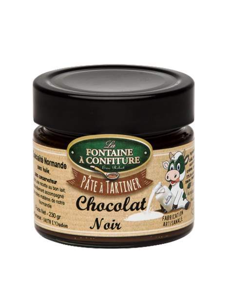 Pâte à tartiner chocolat noir 230g La Fontaine à Confiture